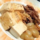 甘辛たれが美味しい！肉豆腐！